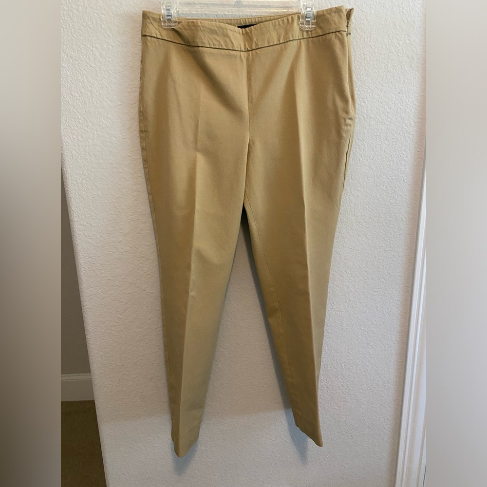 Talbots Chatham Ankle Pant Khaki Tan size 10P